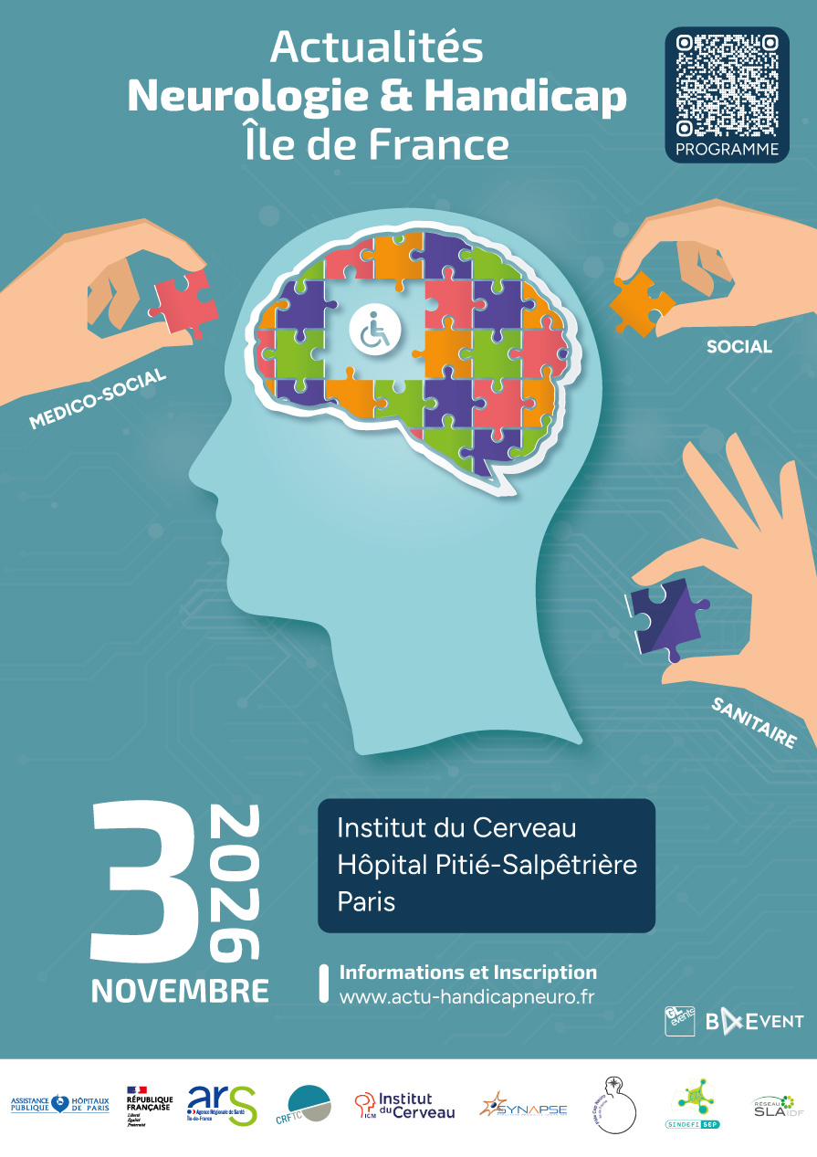 Affiche du congrès Actualités Neurologie et Handicap Île-de-France 2026